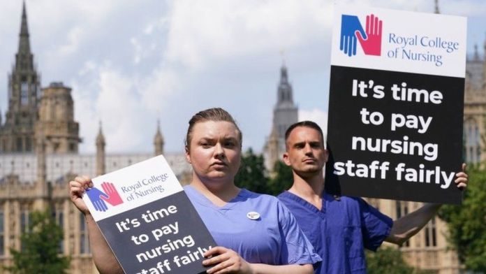 UK Nurses prepared to strike until Christmas- Union leader