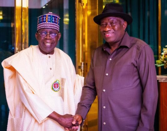 President Tinubu celebrates with Jonathan on his 66th birthday