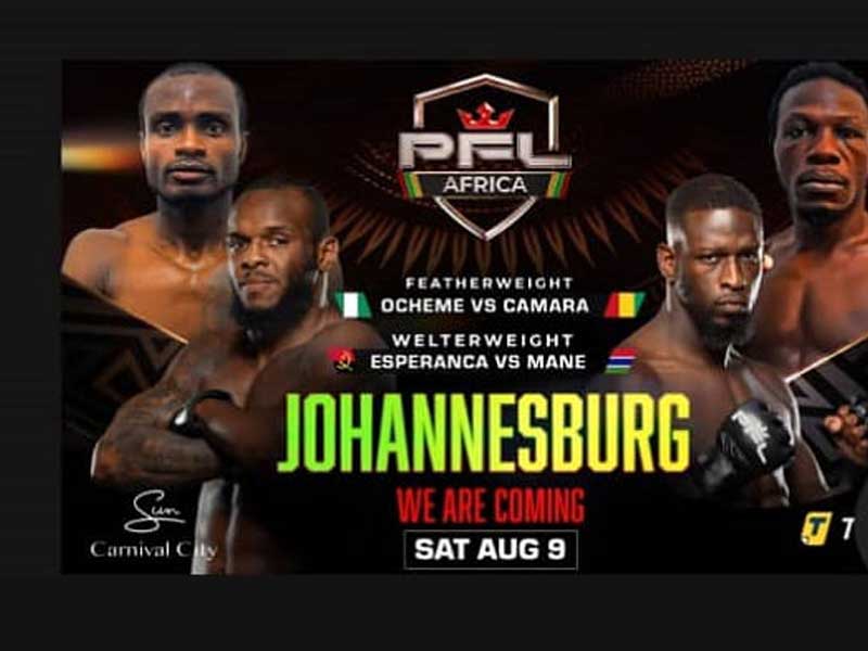 Nigeria’s Ocheme in Action as PFL Africa Returns August 9 in Johannesburg